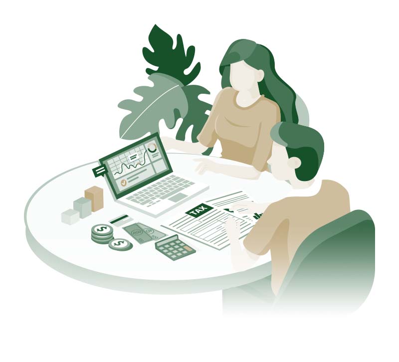 financial consulting vector art